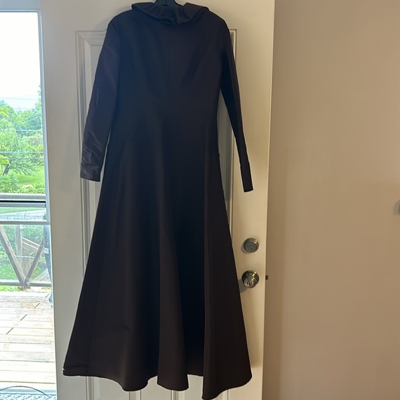 Rare Bill Hamilton Saks 100% Italian Silk Dress + Extra Fabric | Vintage M - Picture 7 of 14